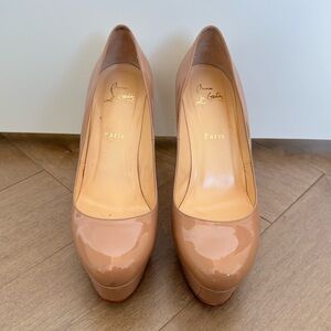 Christian Louboutin Nude Patent Leather Heels